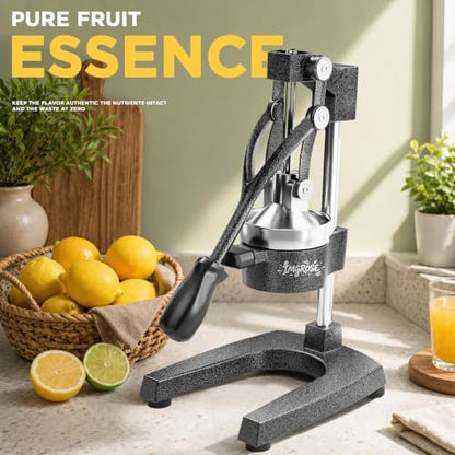 Manual Lemon Juicer Squeezer – Hand juicer Cast Iron - color: Dark Grey