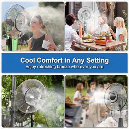 POCKET PANDA Fan Misting Kit. Fan Misters for Cooling Outdoor - size: 20FT