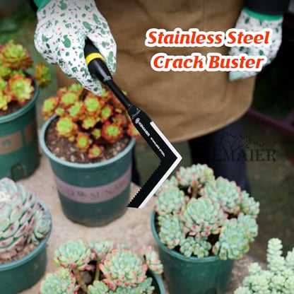 Kemaier 5-Piece Garden Tool Set, Heavy-Duty Stainless Steel Premium Tools
