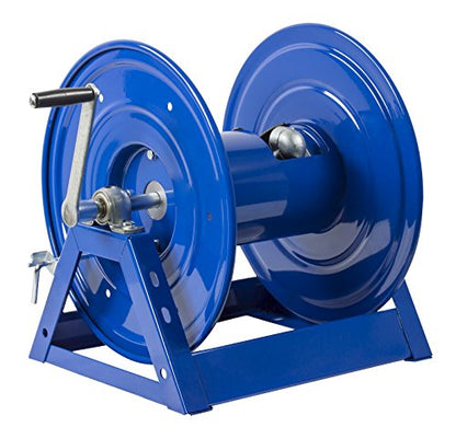 Coxreels 1125-4-500 Steel Hand Crank Hose Reel | Steel Hose Reel | 1/2 x 500' | 17.63”x41.5”x18.75” - size: 1/2" x 500'