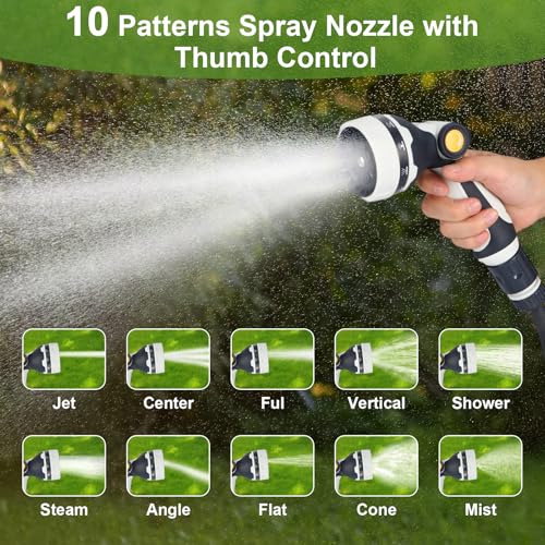 Retractable Garden Hose Reel, 1/2” x 60 ft Portable Hose Reel