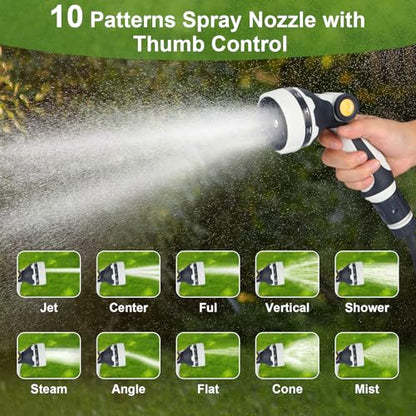 Retractable Garden Hose Reel, 1/2” x 60 ft Portable Hose Reel