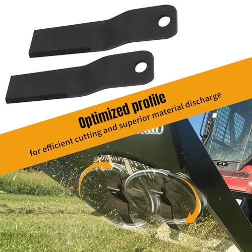 Skid Steer Brush Hog Cutter Blades 12.7mm Thick Spring Steel 2PCS