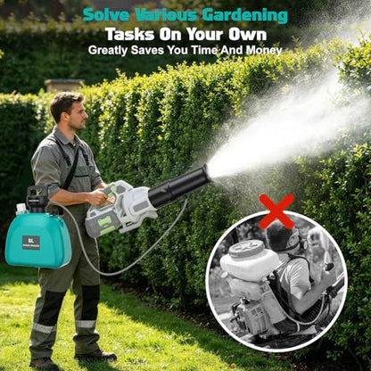 2-in-1 Mist Sprayer Compatible for EGO Leaf Blower (NO Blower) - color: Green