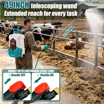 Battery Powered Backpack Sprayer Compatible with Ma-Kita 18V Battery