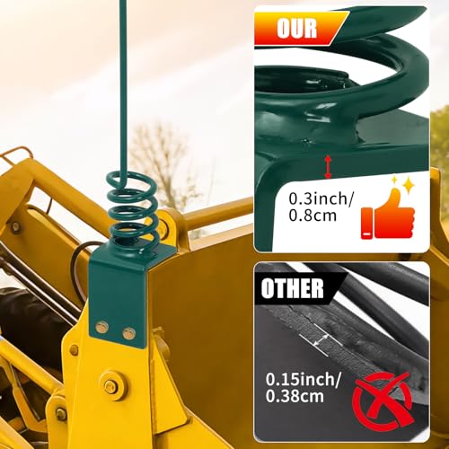 Hydraulic Hose Holder Skid Steer - 0.3" (8cm) Thick Plate - color: 1pc Green