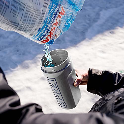 Spot Spreader 80 oz Handheld Shake Dispenser for Salt, Seed, Grass and Garden Multiple Sized Openings for a Variety of Uses