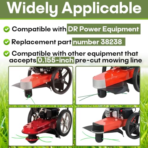 36 Pcs .155-Inch 38238 Heavy Duty Trimmer Line Compatible with DR Equipment