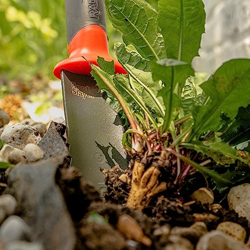 Root Slayer 16211 Heavy Duty Soil Knife, Red - style: Contemporary