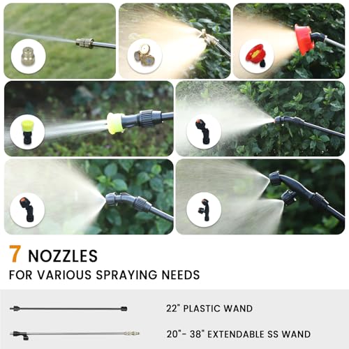 3-Gal Lawn Garden Backpack Sprayer Compatible with Dewalt 20V Battery - color: Gray