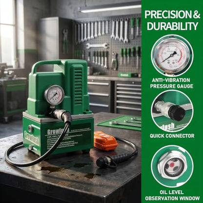 Electric Hydraulic Pump Power Pack Unit 2 Stage Single Acting 110v/120v 10k psi (10000Psi One Way Mini)