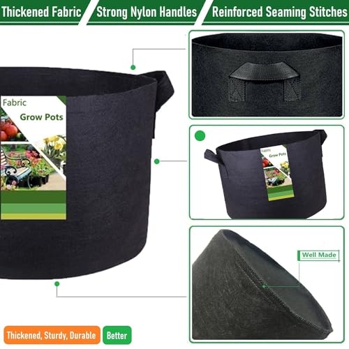 200 Gallon Big Raised Garden Bed Bag (50x24 inch) Large Plant Grow Bag for Tomato,Potato Planter,Herbs Veggies Planter,Flower Bed,Plant Container,Yard Waste,Lawn Debris,Leaf Bag with Gardening Gloves - size: 200 Gallon (50x24 inches)