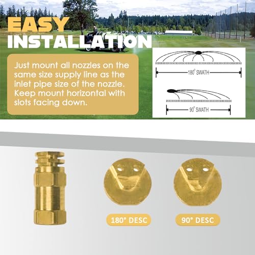 6550-1 Boomless Spray Nozzle 3/4" #20 Orifices 5.9 GPM, Brass