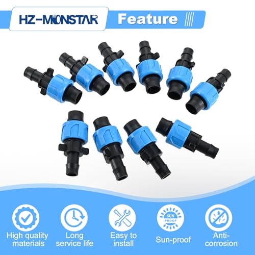 50Pcs Drip Tape Connector, Drip Tape Irrigation Fittings
