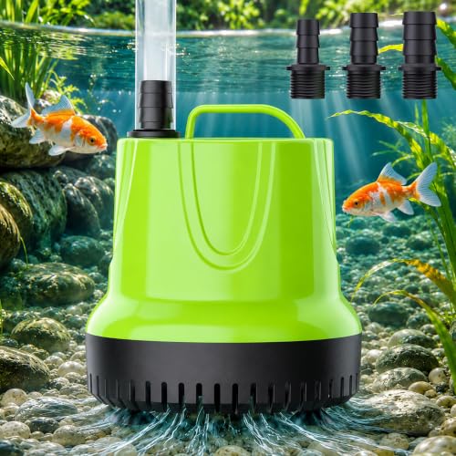 FREESEA Durable Small Pond Pump: 365+ days Continuous Operation - size: 100W/1100GPH