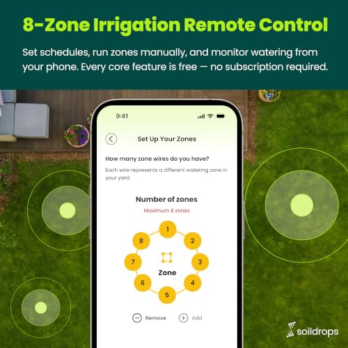 8-Zone WiFi Smart Sprinkler Controller Irrigation Timer System