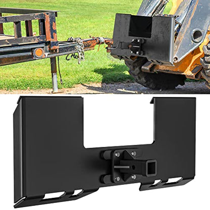 YINTATECH 3000lbs Skid Steer Attachment Plate 3/8" Skid Steer Hitch Plate