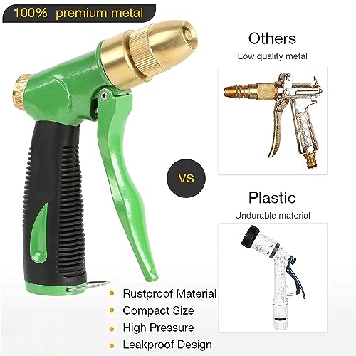 STYDDI Heavy Duty All Metal Adjustable Garden Hose Spray Nozzle