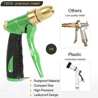 STYDDI Heavy Duty All Metal Adjustable Garden Hose Spray Nozzle