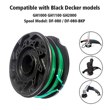 THTEN DF-080 Replacement Spool Fit for Black+Decker GH1000 GH1100