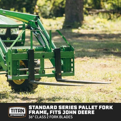 Titan Attachments Standard Series Pallet Fork Frame - size: Frame + 36" Blades