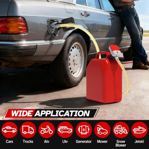 Bonviee Fuel Transfer Pump with Auto-Stop, 3.8 GPM, Battery or USB Powered
