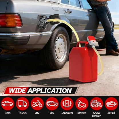 Bonviee Fuel Transfer Pump with Auto-Stop, 3.8 GPM, Battery or USB Powered