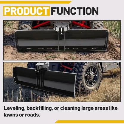 Scrape Blade Implement 3-Point 48" 2 Inch Receiver for ATV UTV