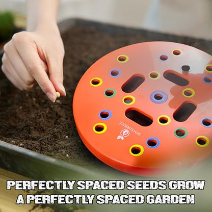 Round Seed Planting & Spacing Template for Grow Bags & Container Gardening