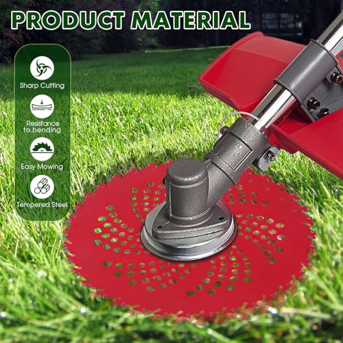 9" x 36 Teeth Carbide Tipped Brush Cutter Blades & 10" x 3 Teeth Weed Eater Blades - size: 10"+9" Combo Pack