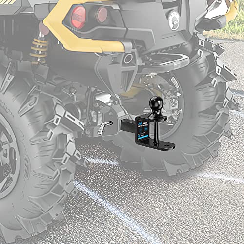 Nilight ATV UTV Trailer Hitch 3-in-1 Fits 1-1/4" Receiver with 2 inch Ball - color: 1.25" Hitch Receiver with 2" Ball