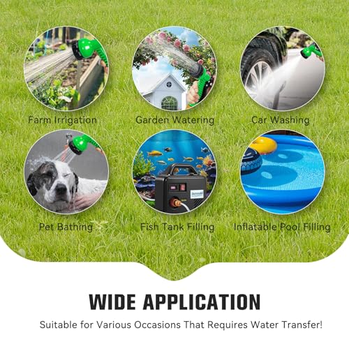 21V Battery Powered Water Pump 240GPH Cordless Water Transfer Pump