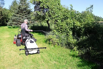 25 Gallon Pull-Behind Trailer Broadcast Sprayer - 1.1GPM, 7' Swath - size: 25 Gallon, style: Tow-Behind