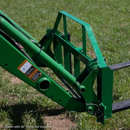 Titan Attachments 46" Fork Frame Attachment, Rate 4,500 LB, Fits John Deere Loaders