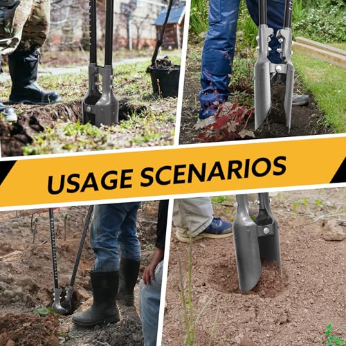 Heavy Duty Post Hole Digger Manual Fence Post Diggers 58 inches