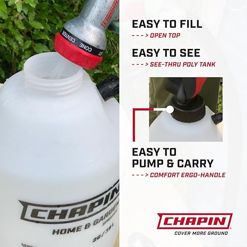 CHAPIN 2-Gallon Pump Sprayer, Anti-Clog for Consistent Spray - size: 2 Gallon