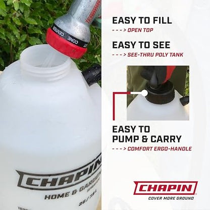 CHAPIN 2-Gallon Pump Sprayer, Anti-Clog for Consistent Spray - size: 2 Gallon