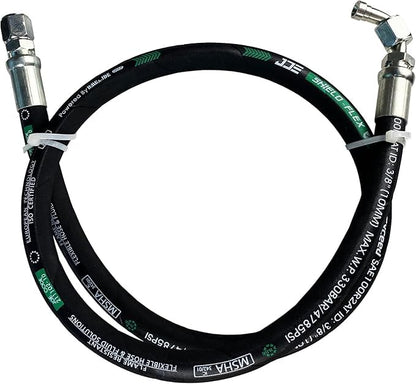 Autovo Hydraulic Hose Swivel Assembly 3/4" Hydraulic Hose with Female JIC X 90° Female JIC 48" Long 3118 psi - size: 26711-12-12-48IN-90