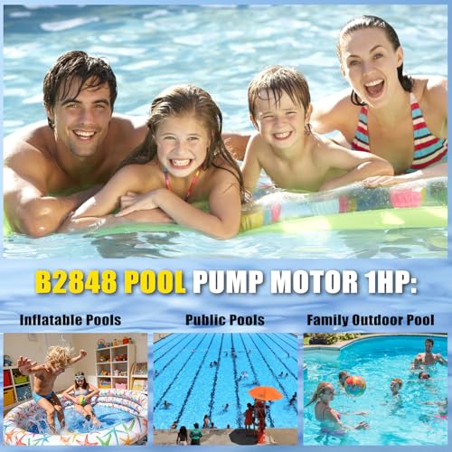 B2848 Pool Pump Motor 1HP 56Y Frame Replacement for Century A.O. Smith - size: 1 HP B2848 56Y Frame