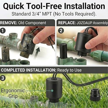 24VAC Sprinkler Solenoid Replacement 3/4" MPT, Corrosion-Resistant - color: 1 Pack