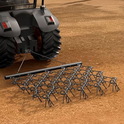 VEVOR Drag Harrow 5 ft x 4.5 ft Durable Chain Harrow with 60 Sharp Teeth - size: 5 x 4.5 ft