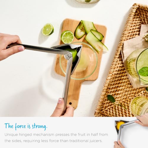 Dreamfarm Fluicer Steel Fold-Flat Citrus Juicer - Lemon - color: Stainless Steel