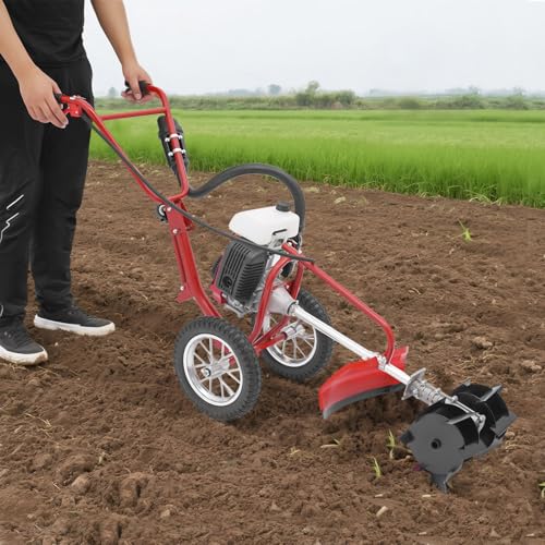 4HP 3-in-1 Gasoline Cultivator, 4-Stroke 63CC Lawn Mower - size: 4HP 3-in-1