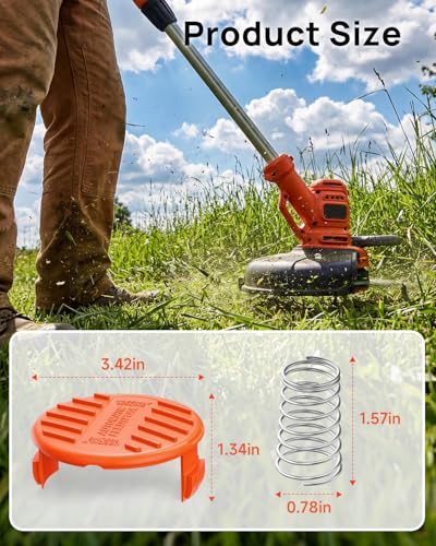 8 Pack Weed Eater Cap Compatible with Black and Decker Weed Wacker - size: 8 PCS