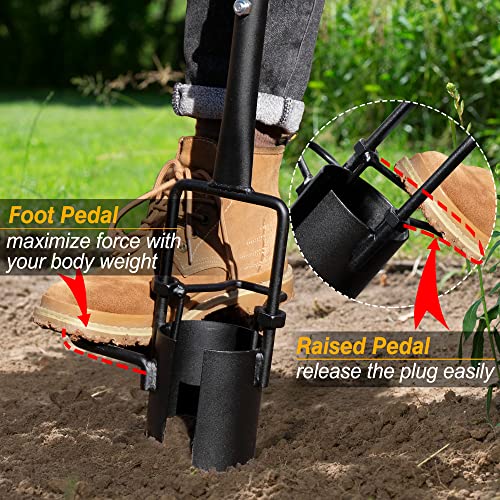 Colwelt Long Handle Bulb Planter Tool, Tulip Plant Hole Digger, Sod Plugger