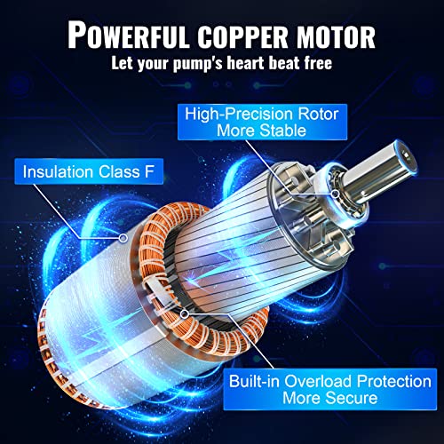 VEVOR Deep Well Submersible Pump 2 HP 230V/60Hz 37 GPM Flow 427 ft Head - style: 2HP/230V w/ control box