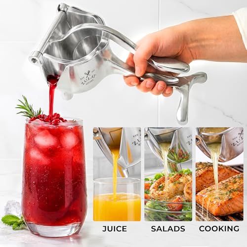 Zulay Kitchen Manual Fruit Juicer - color: Silver