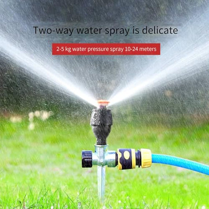 Lawn Sprinkler, Sprinklers for Yard with Metal Spike Base,Gardening Watering System for Small Medium Yard, 2 Pattern - color: Black