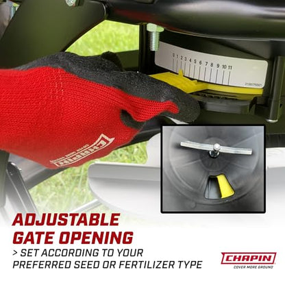 CHAPIN 8622B TurfPro Tow-Behind Turf Spreader, Auto-Stop, Dual Impeller