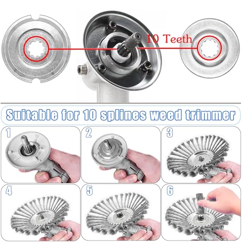 CZS 6 Inch Unbreakable Wired Trimmer Blade, Steel Wire Cutter Trimmer Head - size: 6 Inch